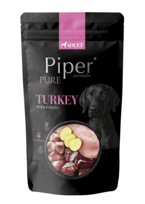 PIPER 12802172 PURE - kapsička pre psy - morčacie/zemiaky 150g