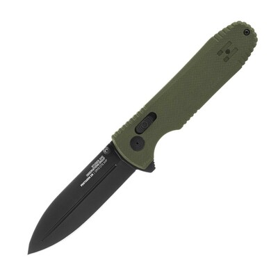 SOG-12-61-02-57 PENTAGON XR - OD GREEN taktický vreckový nôž 9 cm, zelená, G10