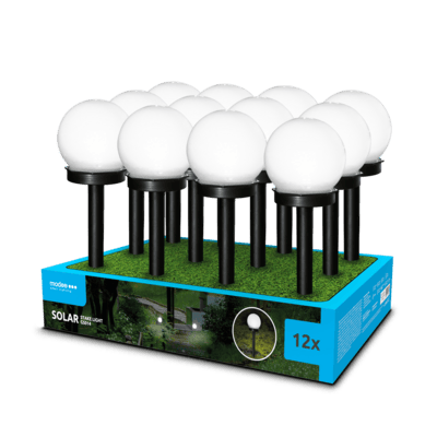 Modee záhradná solárna LED lampa GS014 38 cm HB 40 mAh 12ks (ML-GS014)