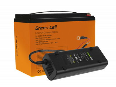 CAV01 Green Cell LiFePO4 Battery 12.8V 42Ah for photovoltaic system, campers and boats