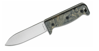 ONTARIO ON7502 BlackBird ML5 vonkajší nôž 12,7 cm, viacfarebná Micarta, kožené puzdro