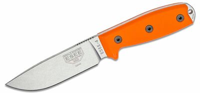 ESEE-4P35V-OR univerzální nůž 11,4 cm, oranžová, G10, S35VN, připínací černé plastové pouzdro