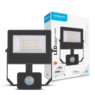 Modee LED Reflektor A3-series + Senzor 20W studená biela 2000 lm (ML-FLS6000K20WSA3N)