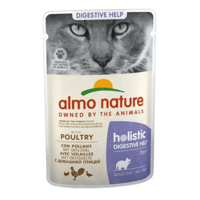Almo Nature Intestinal - BAROMFI tasak emésztési problémákkal küzdő macskáknak - baromfi, 70g