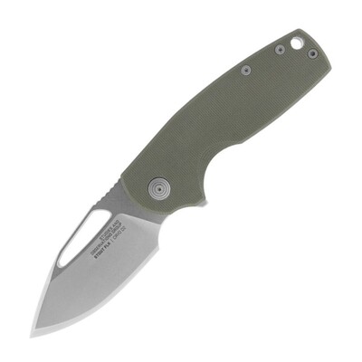 SOG-14-03-01-57 SOG X MIKKEL Collaboration Zöld zsebkés 6,7 cm, Stonewash, zöld, G10, acél