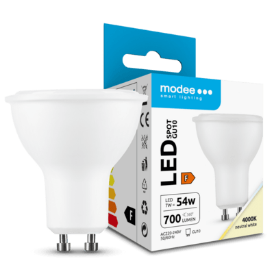 Modee LED žiarovka Bulb Alu-Plastic 7W GU10 110° neutrálna biela 700lm (ML-GU10P4000K7WN)