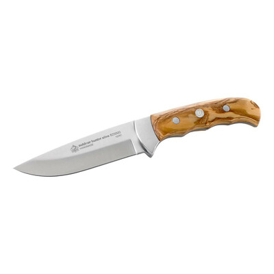 Puma IP 332211 poľovnícky nôž 10,60 cm, olivové drevo, kožené puzdro