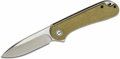 CIVIVI C907S Elementum Olive zsebkés 7,5 cm, szatén, olíva-zöld, Micarta