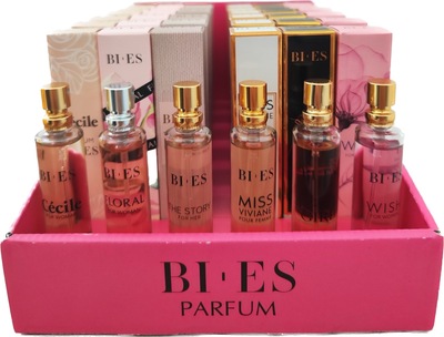 BI-ES Parfumy 15ml 36ks + 6testerov