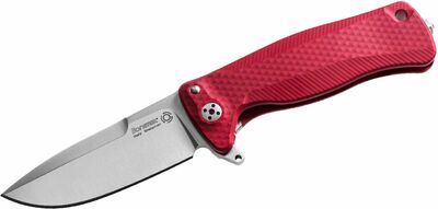 LionSteel SR22A RS alumínium piros zsebkés 8 cm, piros, alumínium, üvegtörő