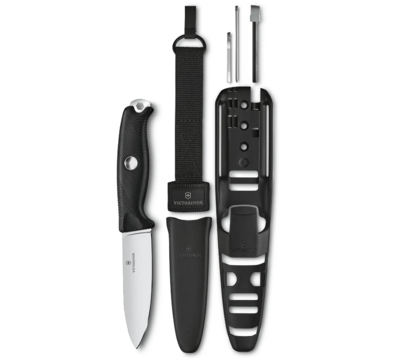 Victorinox 3.0903.3F Venture Pro Black vnější nůž 10,5 cm, černá, TPE, pouzdro (příslušenství)