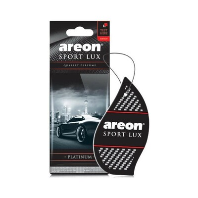 SL03 Areon SportLux Platinum závesný papierový osviežovač vzduchu, čierna