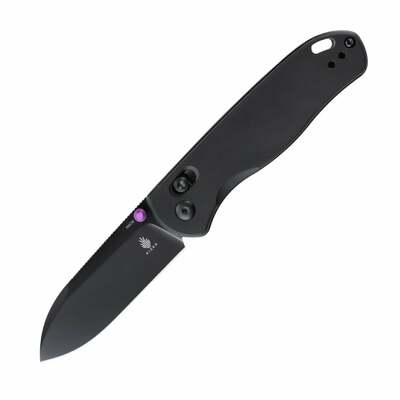 Kizer V3619C2 Drop Bear Black Alumínium zsebkés 7,6 cm, teljesen fekete, alumínium