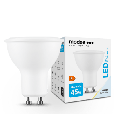 Modee Smart Lighting LED spot Alu-Plastic GU10 6W hideg fehér (ML-GU10P6000K6W)