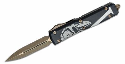 Microtech 122-13MLS Ultratech Bronze Molon Labe automatický nôž 8,8 cm, Apocalyptic, čierna, hliník