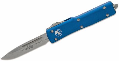 Microtech 148-10BL UTX-70 Standard Blue automatický nůž 6,1 cm, Stonewash, modrá, hliník