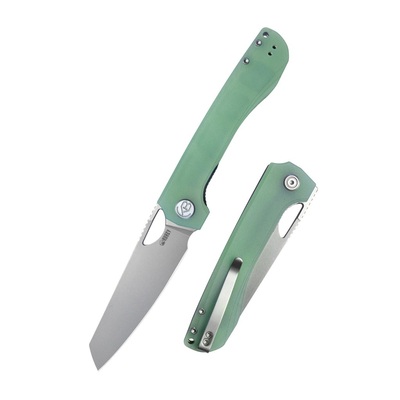 Kubey KU365C Elang kapesní nůž 10 cm, nefritová Jade, G10, spona