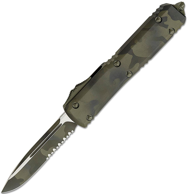 Microtech 121-2OCS Ultratech OD Green Camo automata kés 8,6 cm zöld terepszínű, alumínium