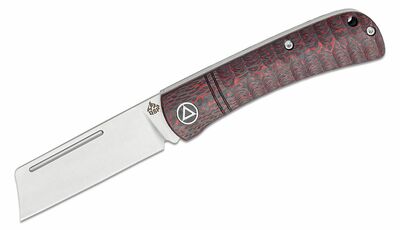 QSP Knife QS142-D Hedgehog Red CF vreckový nôž 7,3 cm, červená, uhlíkové vlákno