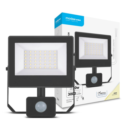 Modee LED Reflektor A3-series + Senzor 30W neutrálna biela 3000 lm (ML-FLS4000K30WSA3N)