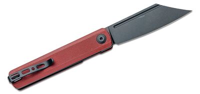 SA08D Sencut Bronte Burgundy G10 Handle Black S/S Liner Black Stonewashed 9Cr18MoV Bla
