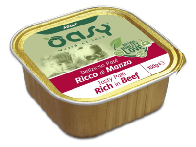 OAWPDMAV0015 Oasy Tasty Pate Adult rich in BEEF 150g