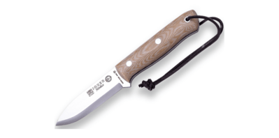 JOKER CM115 NÓRDICO vnější nůž 10 cm, hnědá, Micarta, kožené pouzdro