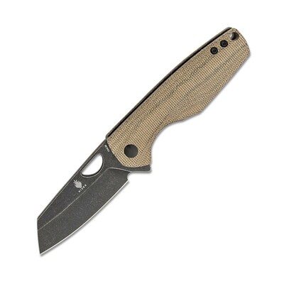 Kizer V3628C2 Sparrow Green zsebkés 7,6 cm, Black Stonewash, zöld, Micarta