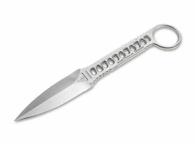 Böker Plus 02BO070 Voodoo nôž - dýka 8,5 cm, oceľ, Stonewash, puzdro kydex, adaptér na opasok