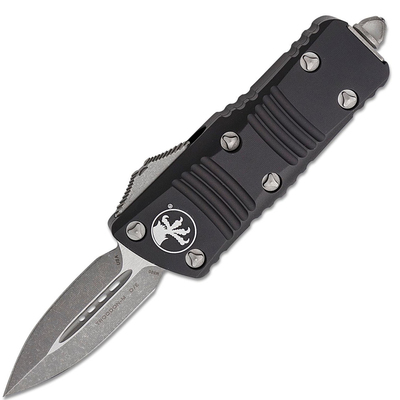 Microtech 238-10AP Mini Troodon Apocalyptic automatický nôž 5 cm, čierna, hliník 