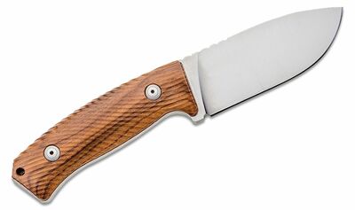 M3 ST LionSteel Hunting fix nůž s NIOLOX blade Santos wood handle, kožený sheath