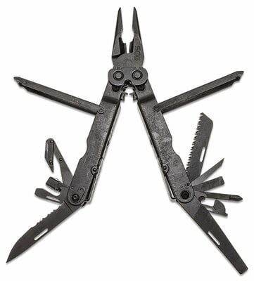 SOG-B63N-CP POWERLOCK EOD V-CUTTER multifunkciós szerszám 18 funkciós, vágóval, fekete, tok 