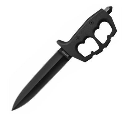 Cold Steel 80NTP Chaos Double Edge taktikai kés 19cm, teljesen fekete, alumínium, szénacél, Secure E