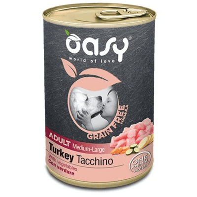 OAWGDALTL0040 Oasy Grain Free felnőtt közepes/nagy pulyka 0,4 kg