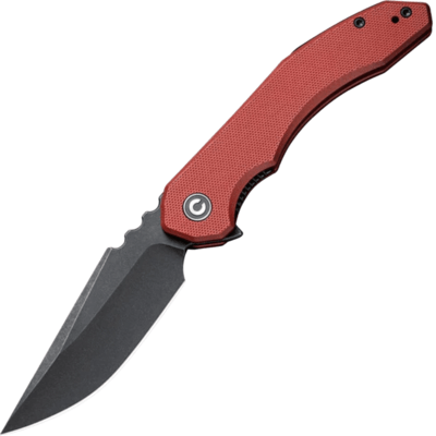 CIVIVI C23050-2 Bluetick vreckový nôž 8,8 cm, Black Stonewash, červená burgundy, G10