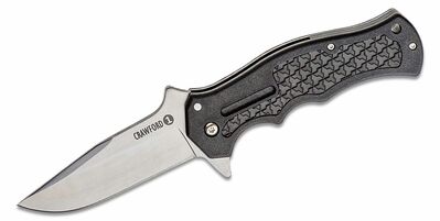 Cold Steel 20MWCB Crawford Model 1 (black) vreckový nôž 9 cm, čierna, Zy-Ex