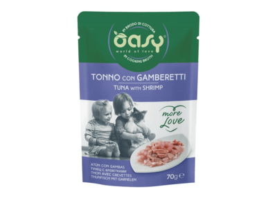 OAWLCTMB0007A Oasy More Love tonhal garnélával (tasak) 70g