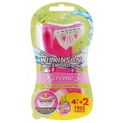 Wilkinson Xtreme3 My Intuition Comfort Sensitive 4+2's jednorazové žiletky (W302321000)