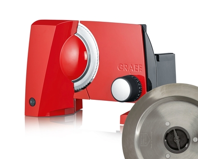 GRAEF S10023 Elektrický kráječ SKS 100 červená barva TWIN, 2 kotouče