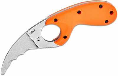 CRKT CR-2511ER Bear Claw™ Orange Veff kültéri kés 6 cm, Stonewash, narancs, GFN, hüvely 