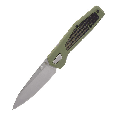 Gerber 30-001876 Fuse Sage Green zsebkés 8,6 cm, Stonewash, zöld, acél, francia