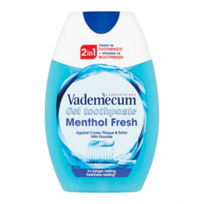 Vademecum 2in1 Menthol Fresh gél fogkrém 75ml