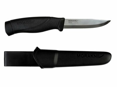 Morakniv 13159 Companion HD Black (S) vnější nůž 10,4 cm, černá, elastomer, plastové pouzdro