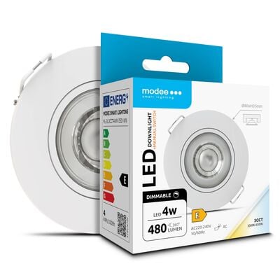 Modee LED okrúhle svietidlo 4W 3CCT 480lm D80xH32mm, biela (ML-DL3CC4WR-3SD-WN)