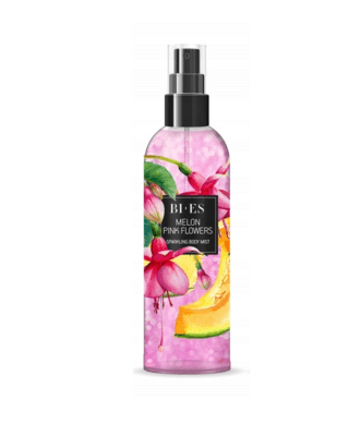 BI-ES MELON PINK FLOWERS SPARKLING csillogó testpermet 200ML