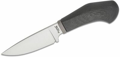 LionSteel WL1 CF Willy nôž do prírody 6,5 cm, uhlíkové vlákno, kožené puzdro 