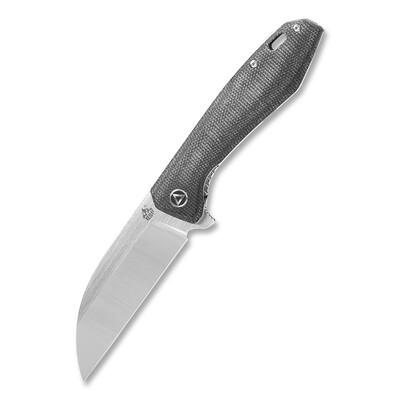 QSP Knife QS118-D2 Pelican Black Micarta Satin kapesní nůž 9,2 cm, černá, Micarta
