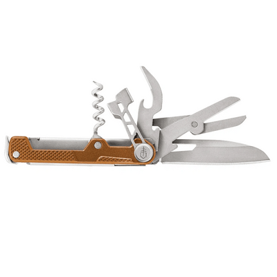 Gerber 30-001582 ArmBar Cork Orange multifunkčný nôž 6,3 cm, oranžová, hliník, 8 funkcií
