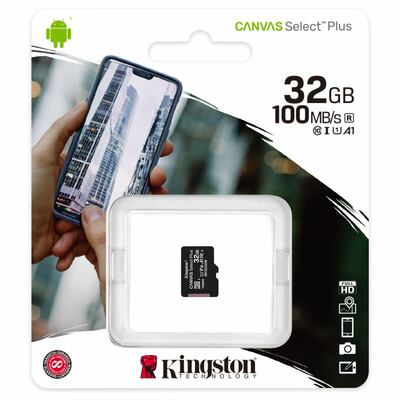 SDCS2/32GBSP Kingston 32GB microSDHC Kingston Canvas Select Plus A1 CL10 100MB/s bez adapteru