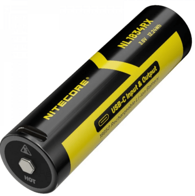 Nitecore NL1834RX nabíjecí lithium-iontová baterie 3400 mAh, funkce powerbanku